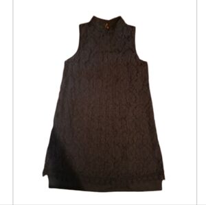 Elegant Black Lace Sleeveless Dress